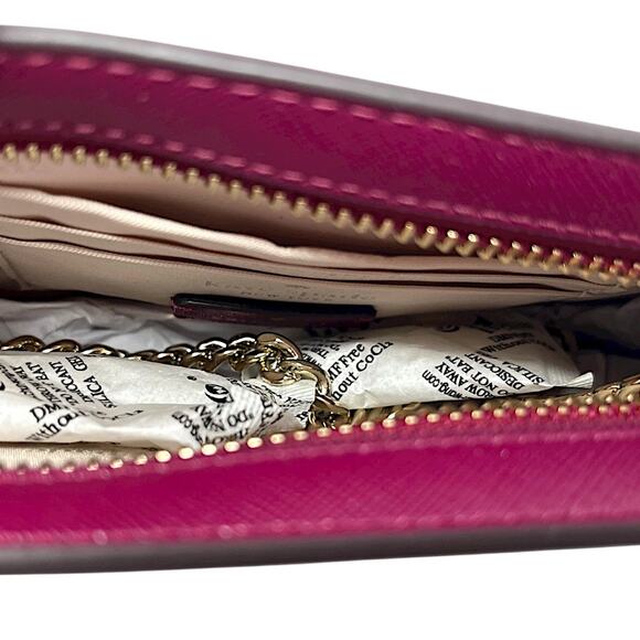🎁 Kate Spade Glitter Lilly Pochette Dark Raspberry Bag 🆕 New with tags. $249 - Picture 3 of 8